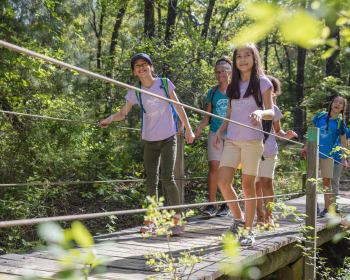 girls on a bridge