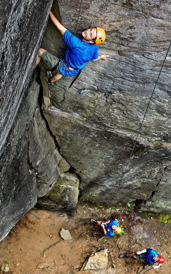 rock climbing