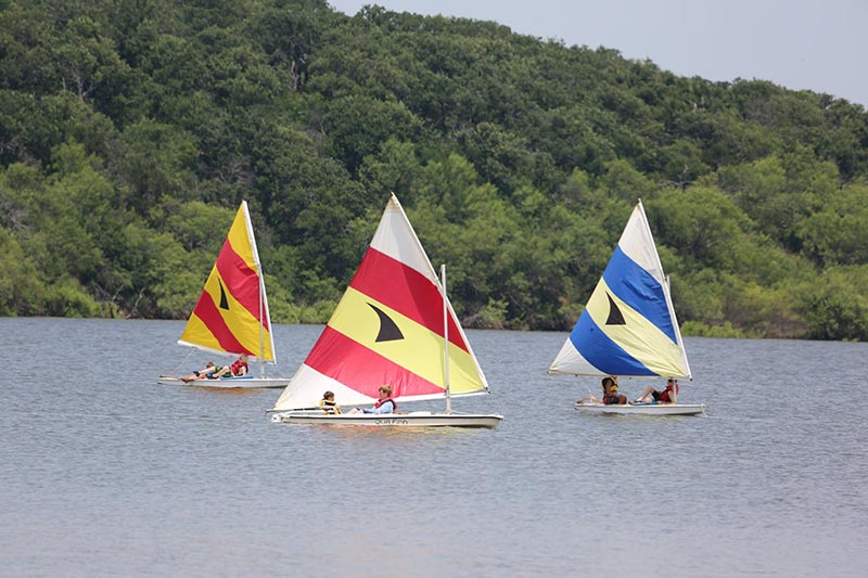 Sailboats at Sid Richardson Scout Ranch