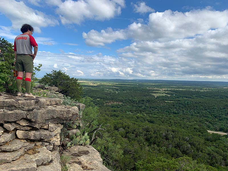 Looking out over Worth Ranch