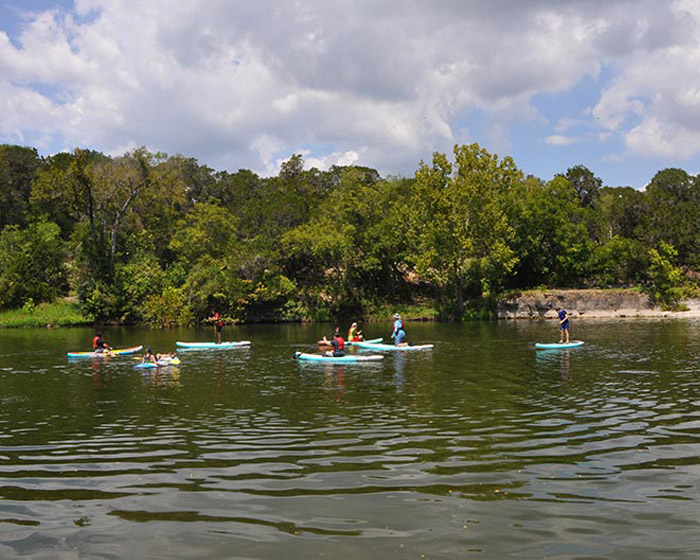 Paddle boats at Camp Tahuaya