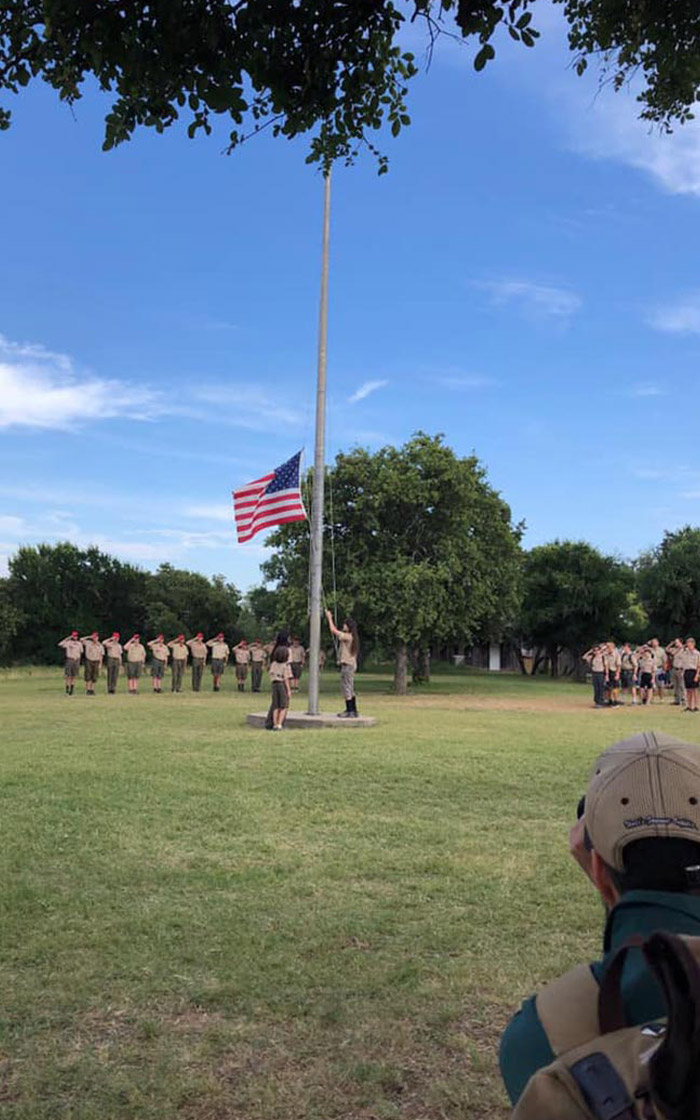 Sid Richardson Scout Ranch American Flag