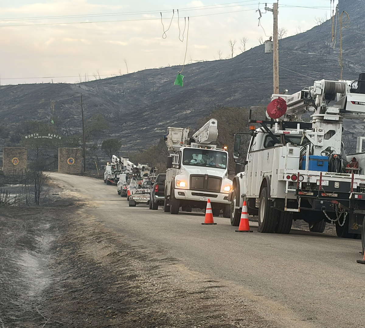 Damage at Worth Ranch following the Ross Fire