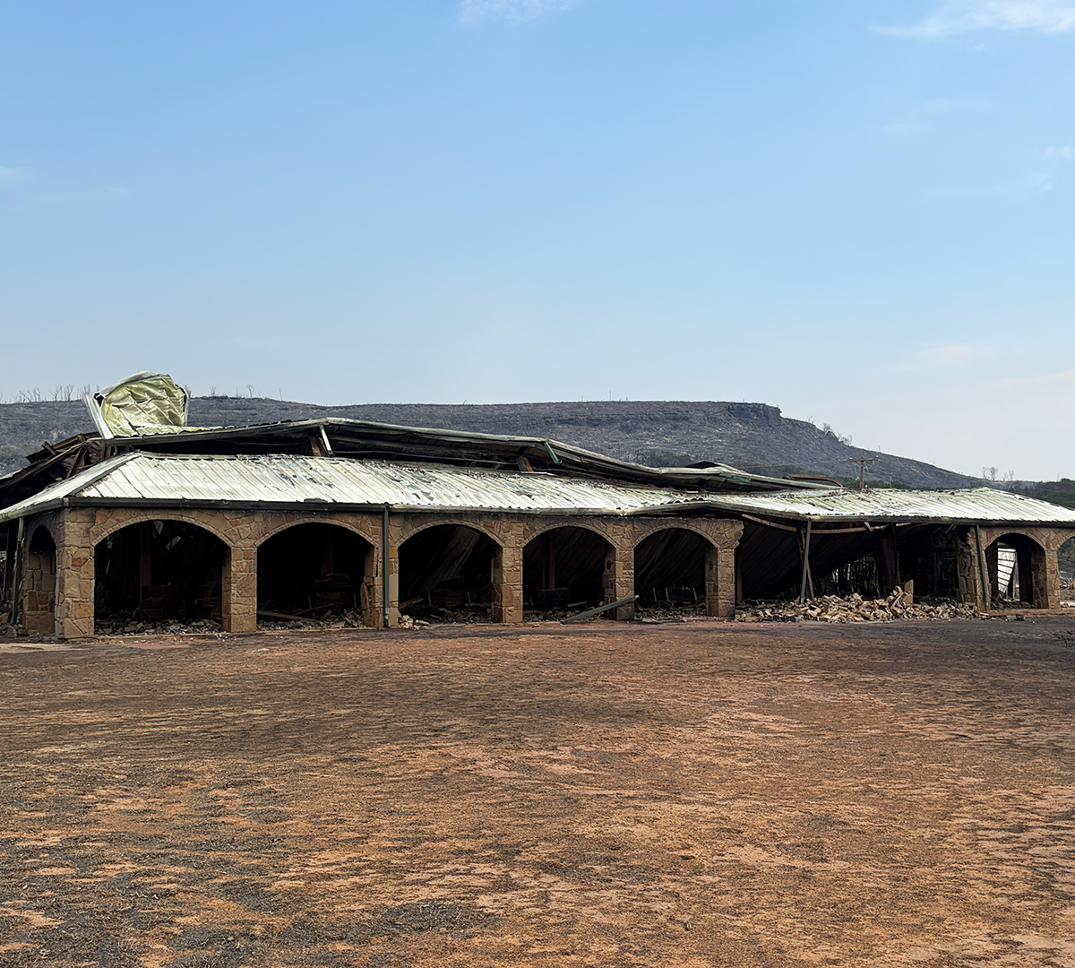 Damage at Worth Ranch following the Ross Fire