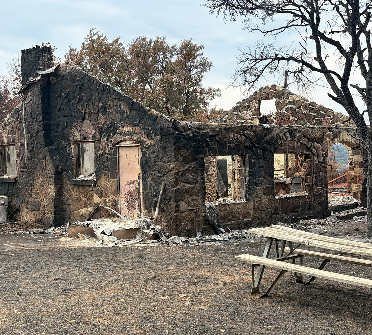 Damage at Worth Ranch following the Ross Fire