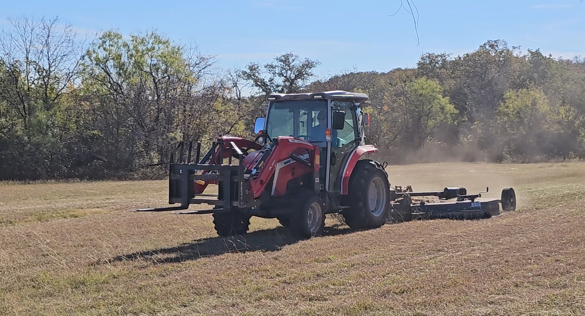 Tractor at Sid Richardson Scout Ranch