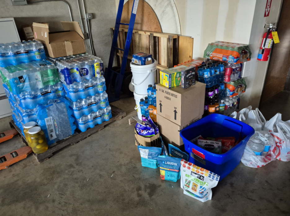 Supplies donated for first responders supporting fire efforts