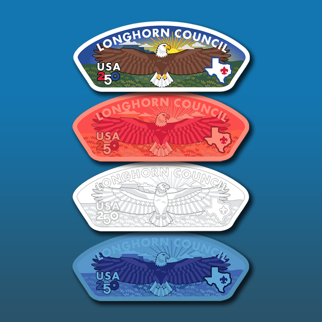 USA 250 Limited-Edition Longhorn Council Shoulder Patch Collection